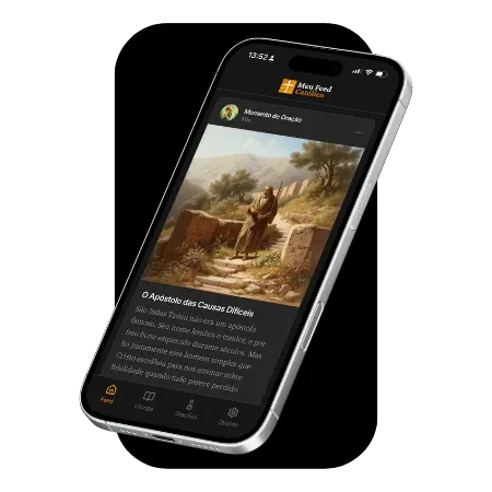 Mockup do Meu Feed Católico